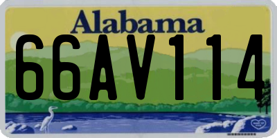 AL license plate 66AV114