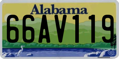 AL license plate 66AV119