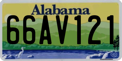 AL license plate 66AV121
