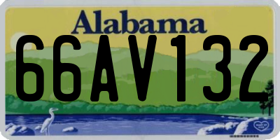 AL license plate 66AV132