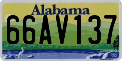 AL license plate 66AV137