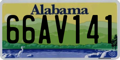 AL license plate 66AV141