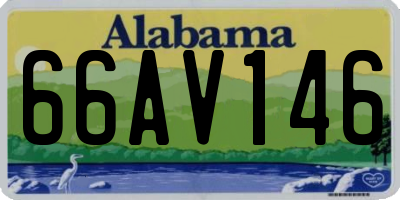 AL license plate 66AV146