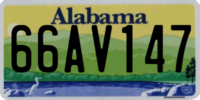 AL license plate 66AV147