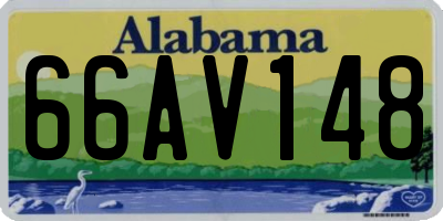 AL license plate 66AV148