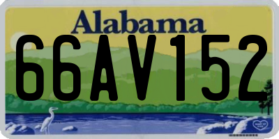 AL license plate 66AV152