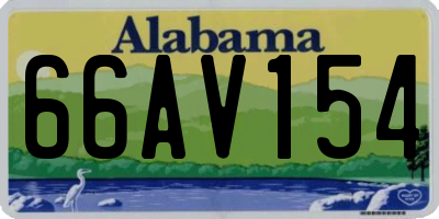 AL license plate 66AV154