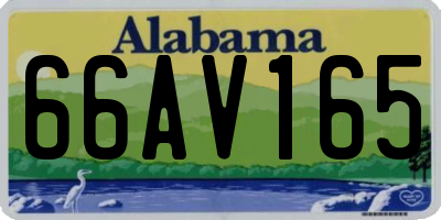 AL license plate 66AV165