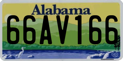 AL license plate 66AV166