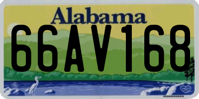 AL license plate 66AV168
