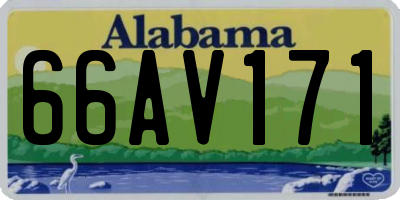 AL license plate 66AV171