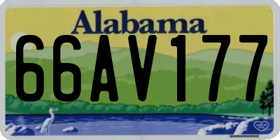 AL license plate 66AV177