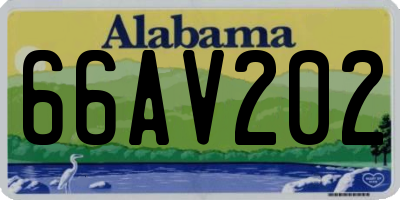 AL license plate 66AV202