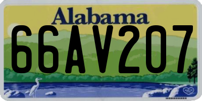 AL license plate 66AV207
