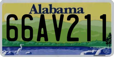 AL license plate 66AV211
