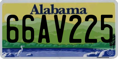 AL license plate 66AV225