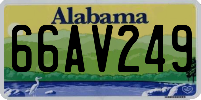 AL license plate 66AV249