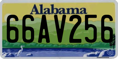 AL license plate 66AV256