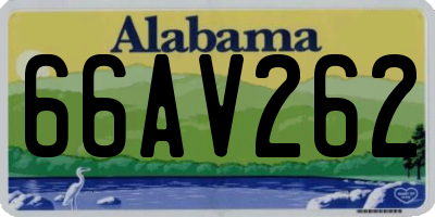 AL license plate 66AV262