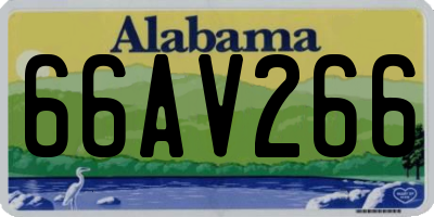 AL license plate 66AV266