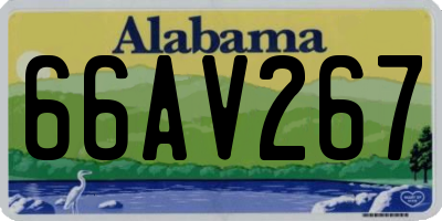 AL license plate 66AV267