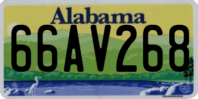 AL license plate 66AV268
