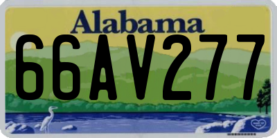 AL license plate 66AV277