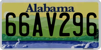 AL license plate 66AV296