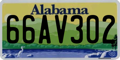 AL license plate 66AV302