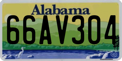 AL license plate 66AV304