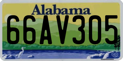 AL license plate 66AV305