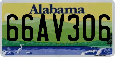 AL license plate 66AV306