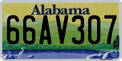 AL license plate 66AV307