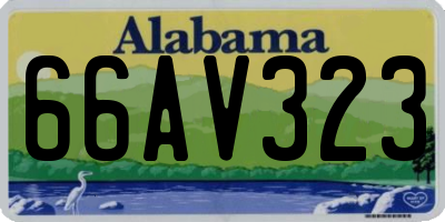 AL license plate 66AV323