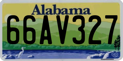 AL license plate 66AV327