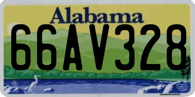 AL license plate 66AV328