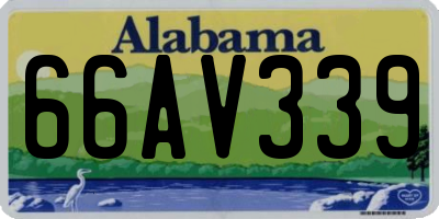 AL license plate 66AV339