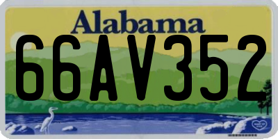 AL license plate 66AV352