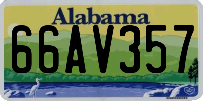 AL license plate 66AV357