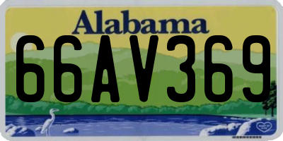 AL license plate 66AV369