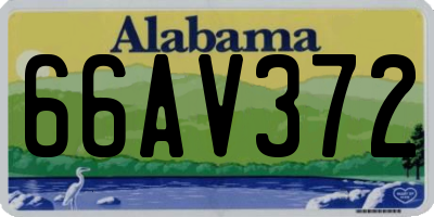 AL license plate 66AV372