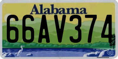 AL license plate 66AV374
