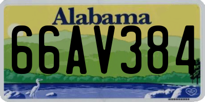 AL license plate 66AV384
