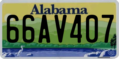 AL license plate 66AV407