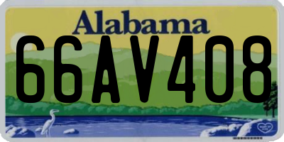 AL license plate 66AV408
