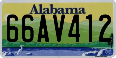 AL license plate 66AV412