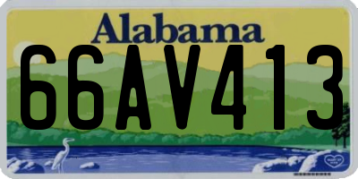 AL license plate 66AV413