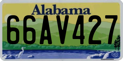 AL license plate 66AV427
