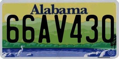 AL license plate 66AV430