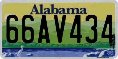 AL license plate 66AV434